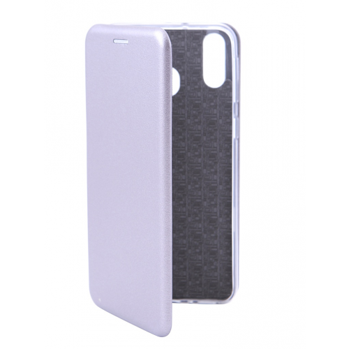 Чехол Innovation для Samsung Galaxy M20 Book Silicone Magnetic Silver 15509