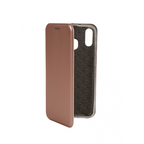 Чехол Innovation для Samsung Galaxy M20 Book Silicone Magnetic Rose Gold 15508