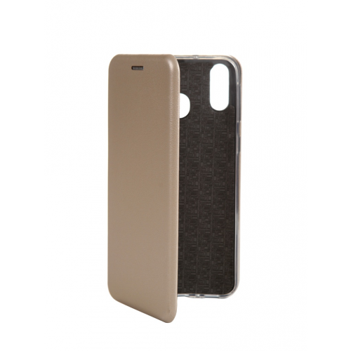 Чехол Innovation для Samsung Galaxy M20 Book Silicone Magnetic Gold 15511