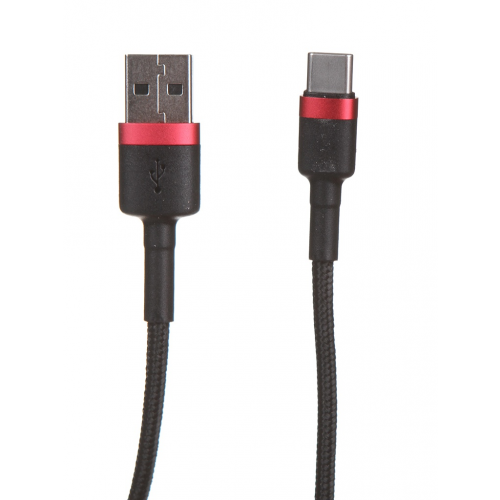 Аксессуар Baseus Cafule USB - USB Type-C 3A 1m Red-Black CATKLF-B91