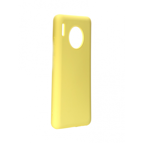 Чехол DF для Huawei Mate 30 Silicone Yellow hwOriginal-05