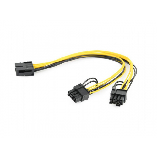 Аксессуар Кабель питания Gembird Cablexpert PCI-Express 2x6+2pin/M to 8pin/F 30cm CC-PSU-85