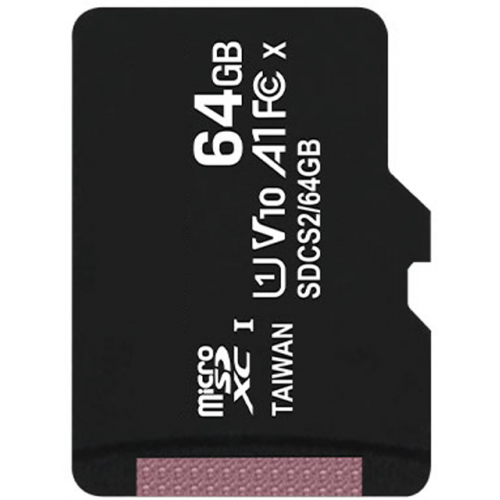 Карта памяти 64Gb - Kingston Micro Secure Digital HC Class10 UHS-I Canvas Select SDCS2/64GBSP