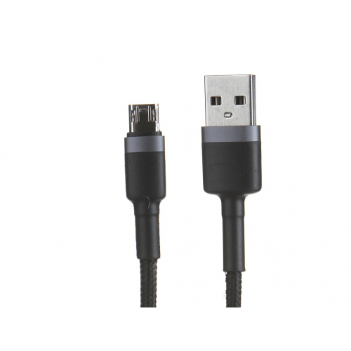 Аксессуар Baseus Cafule Cable USB - MicroUSB 2.4A 50cm Grey-Black CAMKLF-AG1