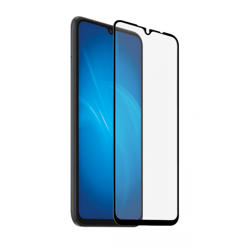 Закаленное стекло DF для Xiaomi Redmi 9A/9C Full Screen + Full Glue Black Frame xiColor-81