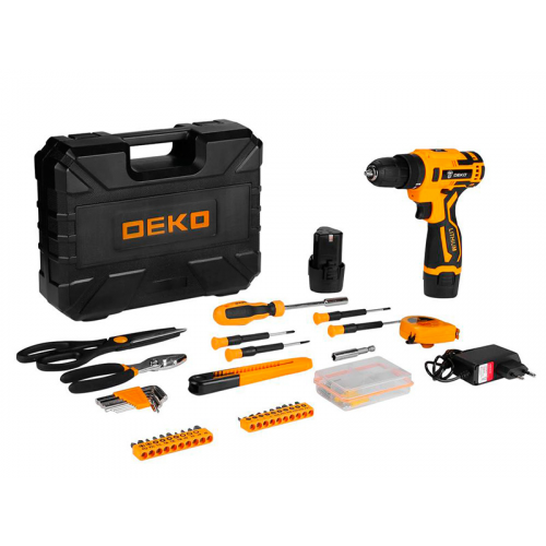 Электроинструмент Deko Banger 12V Li-Ion + 93 предмета 2x2.0Ah 063-4168