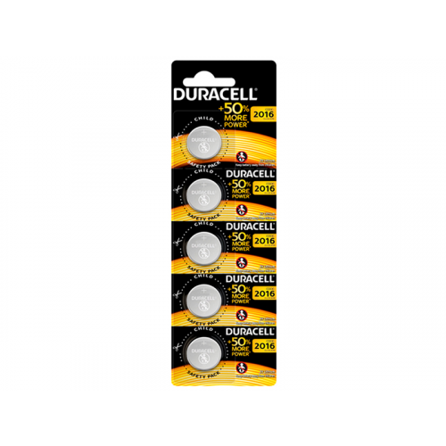 Батарейка CR2016 - Duracell DR CR2016/5BL EU (5 штук)