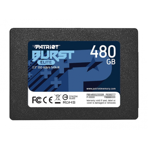 Твердотельный накопитель Patriot Memory Burst Elite 480Gb PBE480GS25SSDR