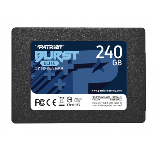 Твердотельный накопитель Patriot Memory Burst Elite 240Gb PBE240GS25SSDR