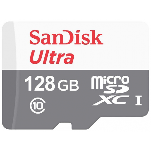 Карта памяти 128Gb - SanDisk Ultra Micro Secure Digital XC UHS-I SDSQUNR-128G-GN6MN