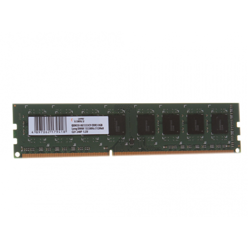 Модуль памяти Qumo DIMM DDR3 1333MHz PC3-10600 CL9 - 8Gb QUM3U-8G1333C9