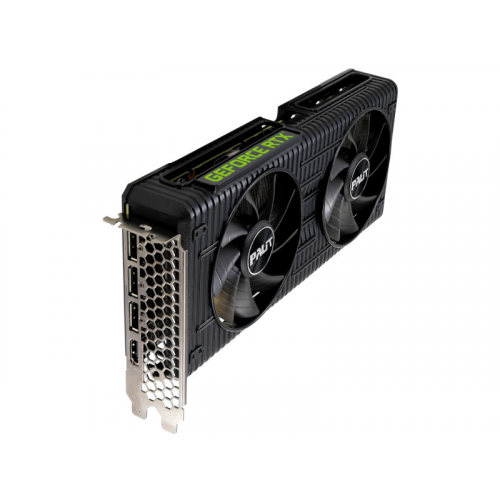 Видеокарта Palit GeForce RTX 3060 Dual OC 12Gb 1837Mhz PCI-E 4.0 12288Mb 15000Mhz 192 bit HDMI 3xDP HDCP NE63060T19K9-190AD