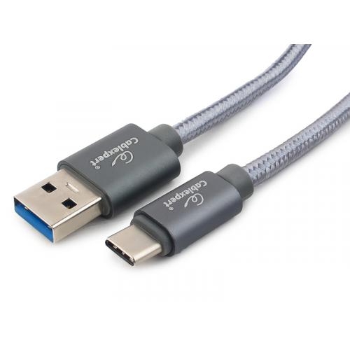 Аксессуар Gembird Cablexpert Platinum USB 3.0 AM/Type-C 1.8m Titan CC-P-USBC03Gy-1.8M