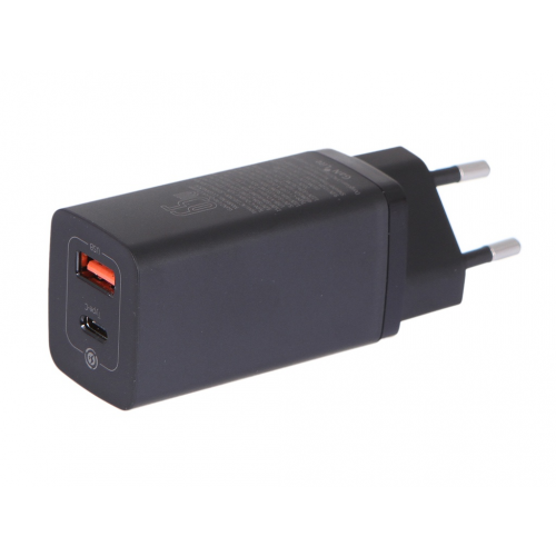 Зарядное устройство Baseus GaN2 Lite Quick ChargerC+U 65W EU Black CCGAN2L-B01