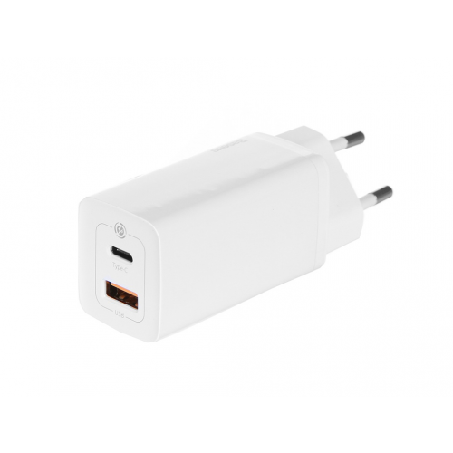 Зарядное устройство Baseus GaN2 Lite Quick Charger C+U 65W EU White CCGAN2L-B02