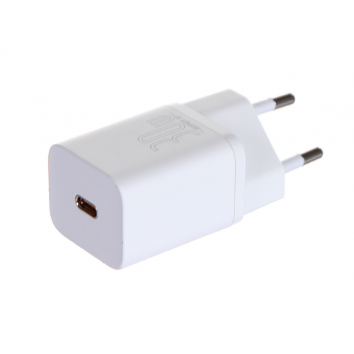 Зарядное устройство Baseus Super Si Quick Charger Type-C 30W EU White CCSUP-J02