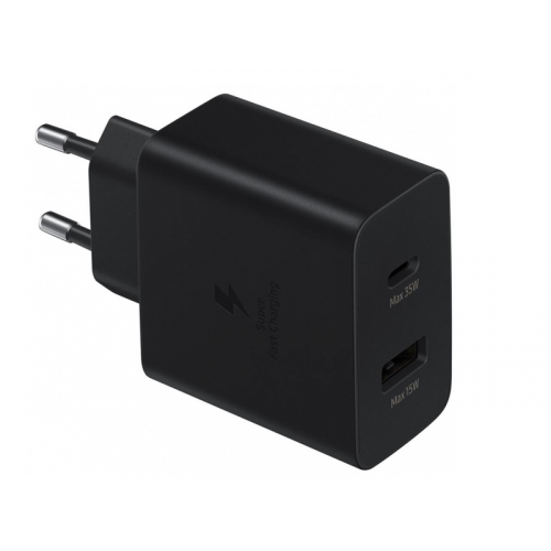 Зарядное устройство Samsung EP-TA220 USB Type-C + USB-A 35W 3A Black