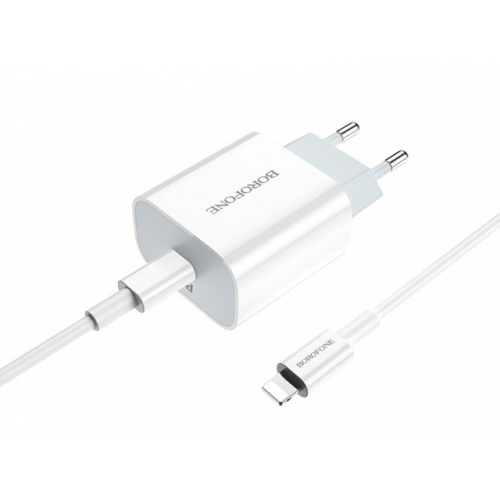 Зарядное устройство Borofone BA38A Plus Speedy Type-C - Lightning 1xUSB PD20 White