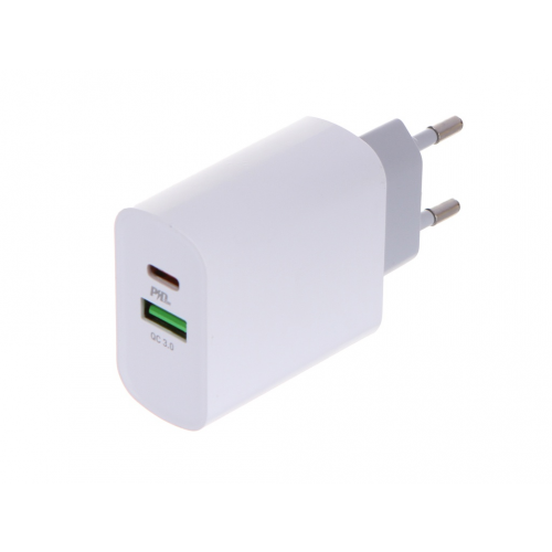 Зарядное устройство Hoco C80A Rapido USB + Type-C PD20W + QC3.0 White