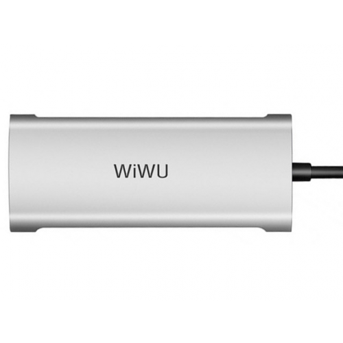Хаб USB Wiwu Alpha A631STR 3xUSB/RJ45/SD/microSD Grey 6973218930213