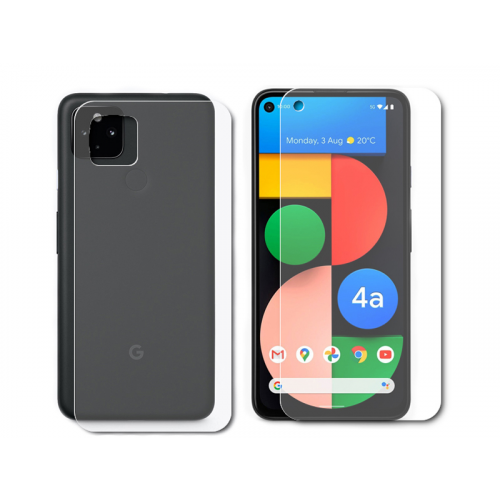Гидрогелевая пленка LuxCase для Google Pixel 4a 0.14mm Front and Back Transperent 86699