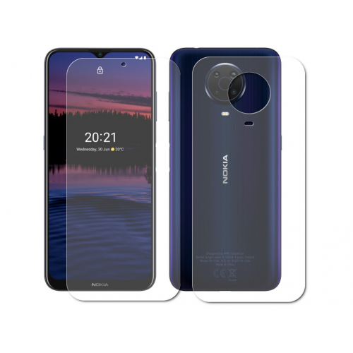 Гидрогелевая пленка LuxCase для Nokia G20 0.14mm Front and Back Matte 86458