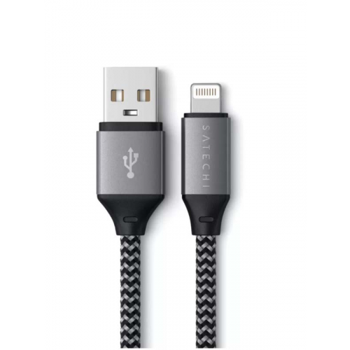 Аксессуар Satechi USB-A - Lightning MFI 0.25m Grey ST-TAL10M