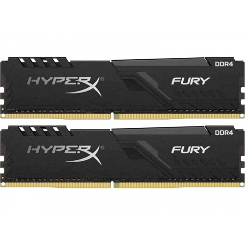 Модуль памяти Kingston Fury Black DDR4 DIMM 3733Mhz PC29800 CL19 - 16Gb Kit (2x8Gb) KF437C19BBK2/16