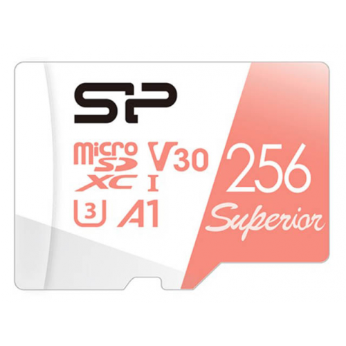Карта памяти 256Gb - Silicon Power Superior A1 MicroSDXC Class 10 UHS-I U3 SP256GBSTXDV3V20