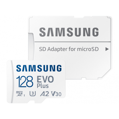 Карта памяти 128Gb - Samsung Micro Secure Digital XC Evo Plus Class 10 MB-MC128KA с переходником под SD