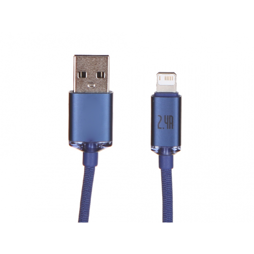 Аксессуар Baseus Crystal Shine Series Fast Charging Data Cable USB- Lightning 2.4A 1.2m Blue CAJY000003