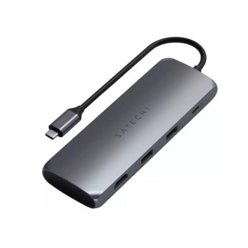 Адаптер Satechi USB-C Hybrid Multiport Adapter with SSD Enclosure Grey ST-UCHSEM