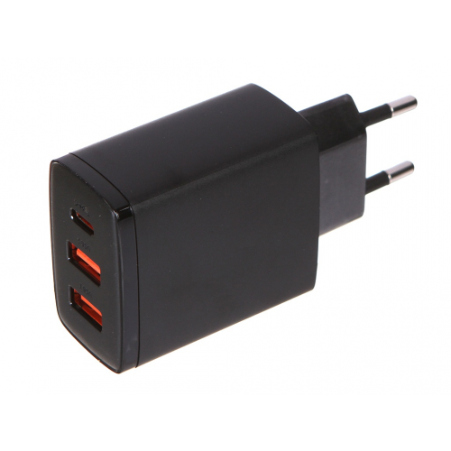 Зарядное устройство Baseus Compact Quick Charger 2xUSB USB Type-C 30W EU Black CCXJ-E01