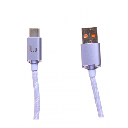 Аксессуар Baseus Crystal Shine Series USB - USB Type-C 100W 1.2m Purple CAJY000405