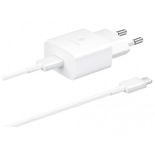 Зарядное устройство Samsung EP-T1510 USB Type-С 15W + кабель Type-C White