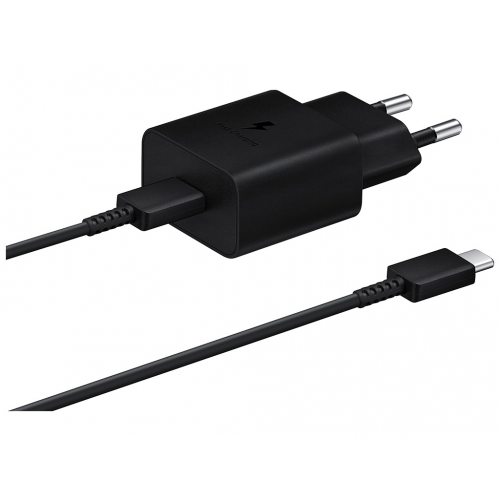 Зарядное устройство Samsung EP-T1510 USB Type-С 15W + кабель Type-C Black