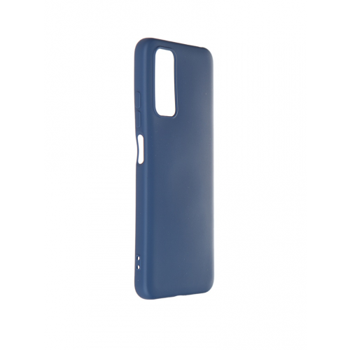 Чехол DF для Xiaomi Redmi Note 11 Global / 11s Global с микрофиброй Silicone Blue xiOriginal-26