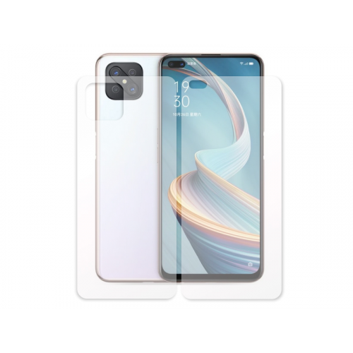 Гидрогелевая пленка LuxCase для Oppo A92s 0.14mm Front and Back Transparent 87653