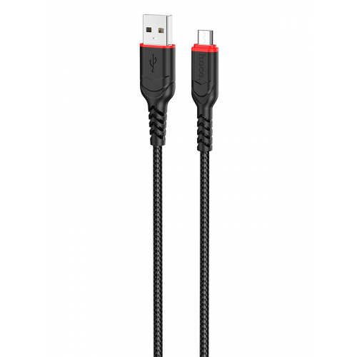 Аксессуар Hoco X59 Victory USB - MicroUSB 2.4A 1m Black 6931474744890