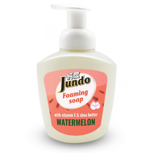Мыло-пенка для рук Jundo с гиалуроновой кислотой, витамином Е и маслом Ши Арбуз 400ml 4903720021330