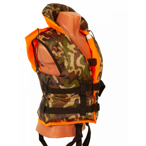 Спасательный жилет Ковчег Хобби двусторонний ТУ р.52-56 2XL-3XL Orange-Camouflage