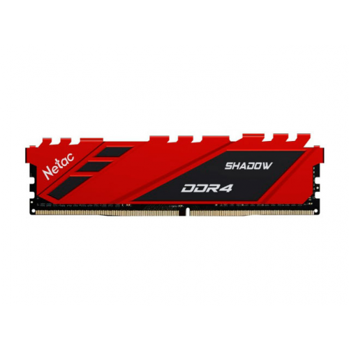 Модуль памяти Netac Shadow DDR4 DIMM 3200Mhz PC25600 CL16 - 8Gb Red NTSDD4P32SP-08R