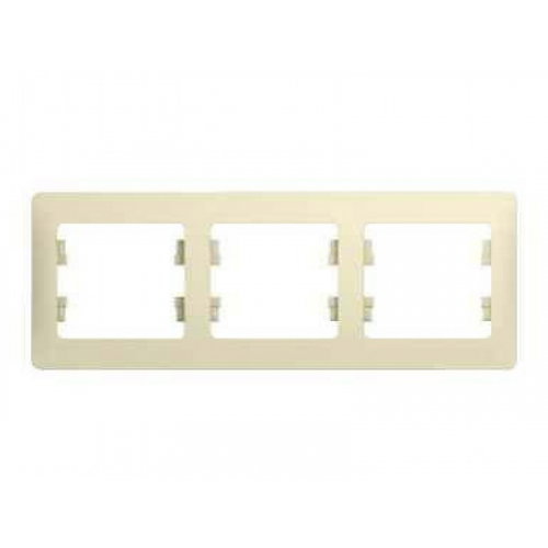 Рамка Schneider Electric SE Glossa 3 поста Beige SE GSL000203