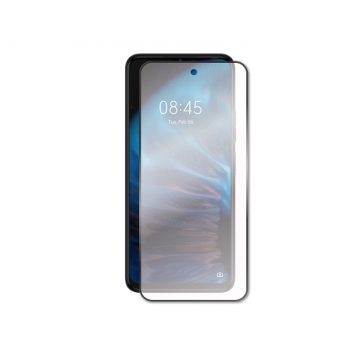 Закаленное стекло DF для Tecno Spark 9 Pro Full Screen+Full Glue Black Frame tColor-13