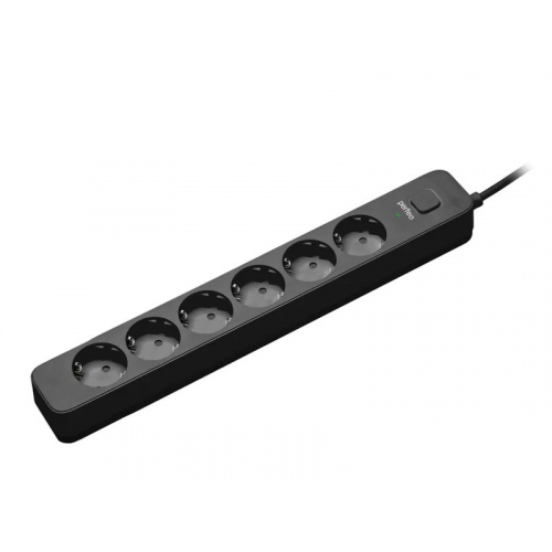 Сетевой фильтр Perfeo Power Sream 2500W 6 Sockets 1.5m Black PF_C3970