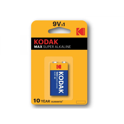 Батарейка Крона - Kodak 6LR61/1BL Max Super Alkaline (1 штука)