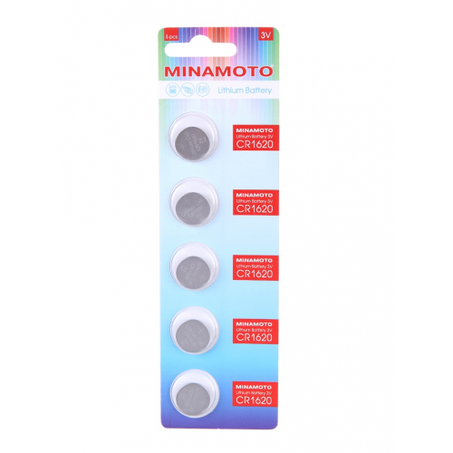 Батарейка CR1620 - Minamoto CR1620/5BL (5 штук)