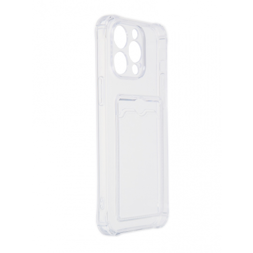 Чехол Zibelino для APPLE iPhone 14 Pro Max Silicone Card Holder Transparent ZSCH-IPH-14-PRO-MAX-CAM-TRN