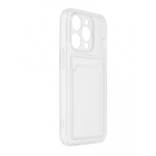 Чехол Zibelino для APPLE iPhone 14 Pro Silicone Card Holder Transparent ZSCH-IPH-14-PRO-CAM-TRN