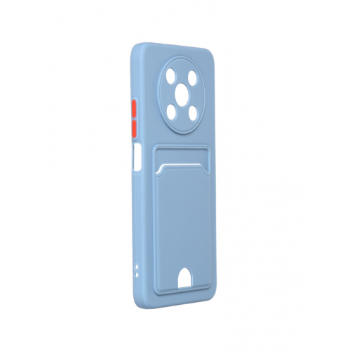 Чехол DF для Huawei Nova Y90 Silicone Gray-Blue hwCardcase-01